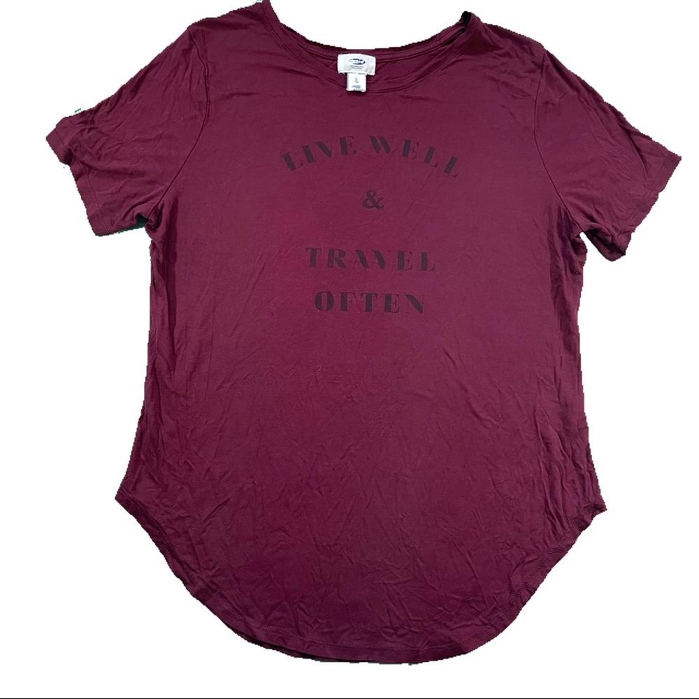 Old Navy Lightweight Maroon T-shirt